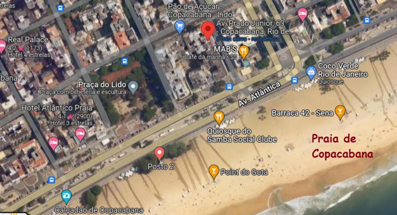 Апартаменти Apartamento Em Copacabana Na Quadra Da Praia Ріо-де-Жанейро Екстер'єр фото